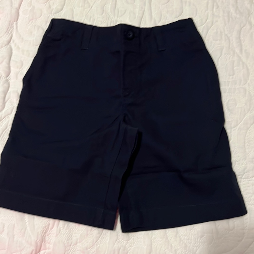 Lands End Boys L (7) Navy Uniform Shorts